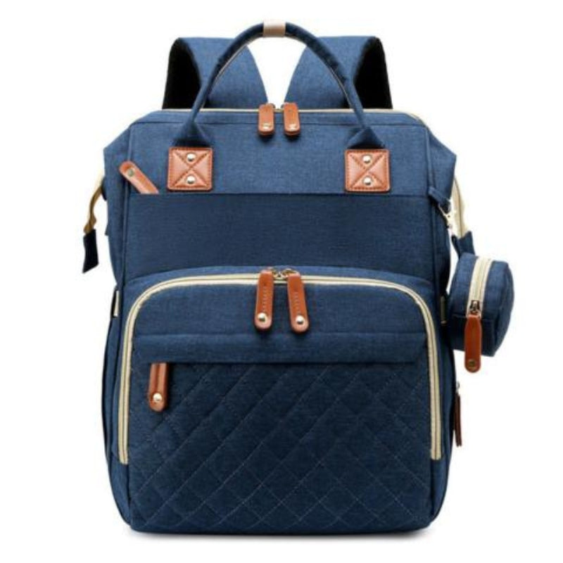 Portable Foldable Baby Diaper Bag Backpack Large Capacity Changing Station with USB Port