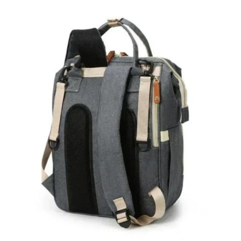 Portable Foldable Baby Diaper Bag Backpack Large Capacity Changing Station with USB Port
