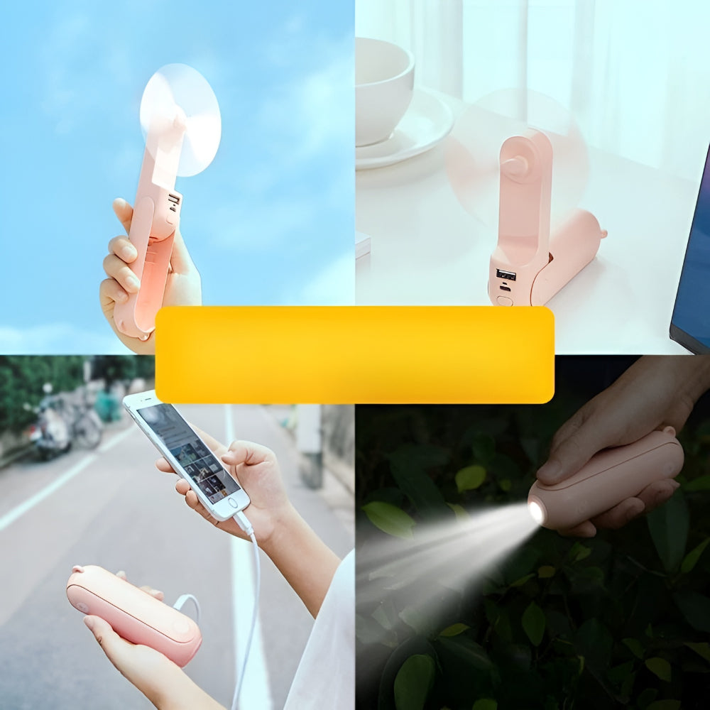 Portable Handheld USB Rechargeable Pocket Fan