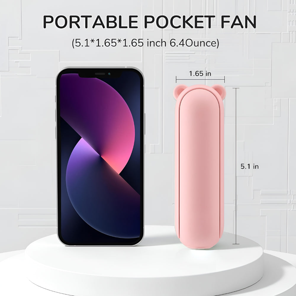 Portable Handheld USB Rechargeable Pocket Fan