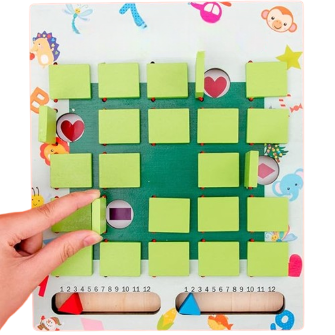 Portable Kids Memory Matching Card Game with Numbers Shapes and Letters Learning Cards