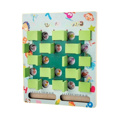 Portable Kids Memory Matching Card Game with Numbers Shapes and Letters Learning Cards