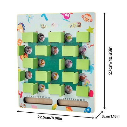 Portable Kids Memory Matching Card Game with Numbers Shapes and Letters Learning Cards