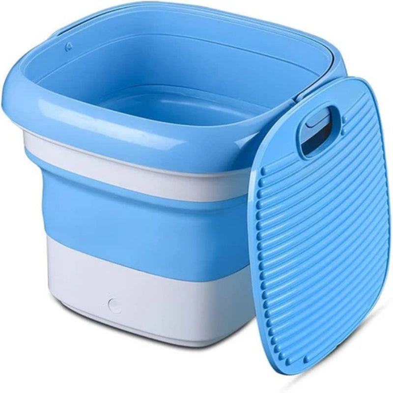 Portable Mini Washing Machine Foldable Compact Laundry Washer Travel Apartment Dorm