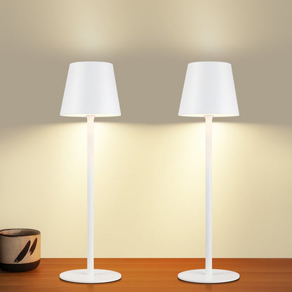 Bærbar genopladelig LED-berøringsbordlampe, kompakt USB-belysning