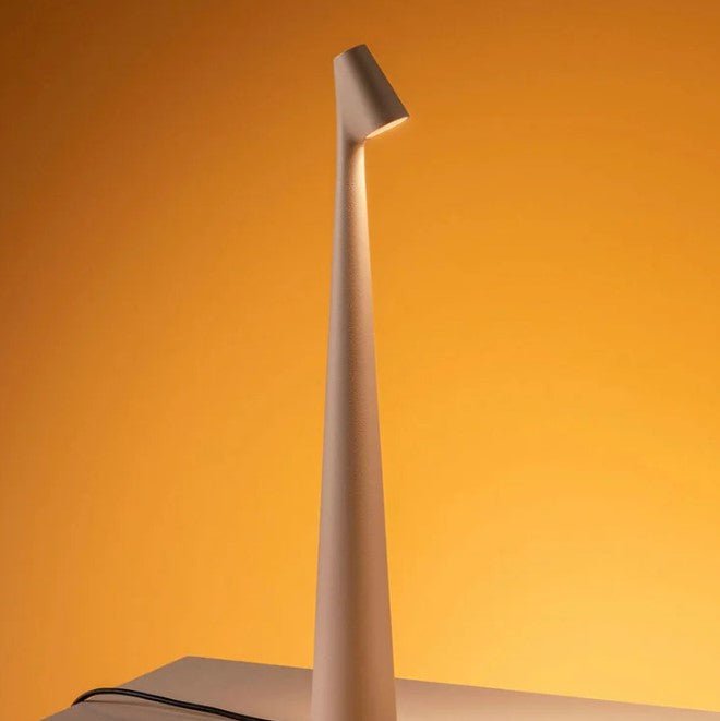 Lampada da tavolo portatile ricaricabile, luce LED senza cavo con luminosità regolabile