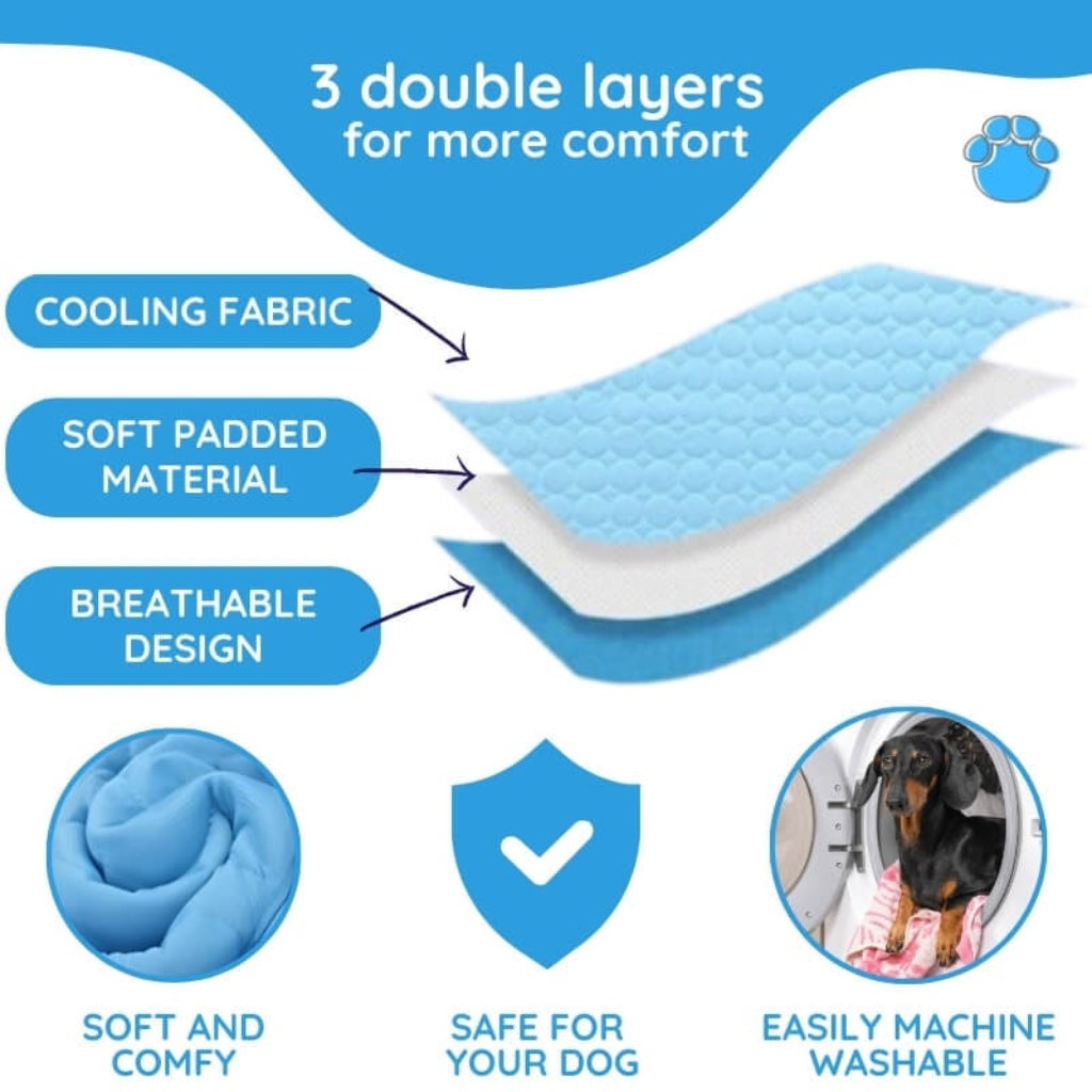 Portable Self-Cooling Pet Mat for Dogs and Cats