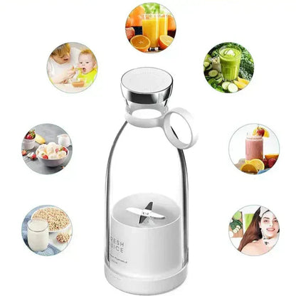 Portable Travel Blender for Smoothies and Shakes – USB Rechargeable Mini Blender Bottle