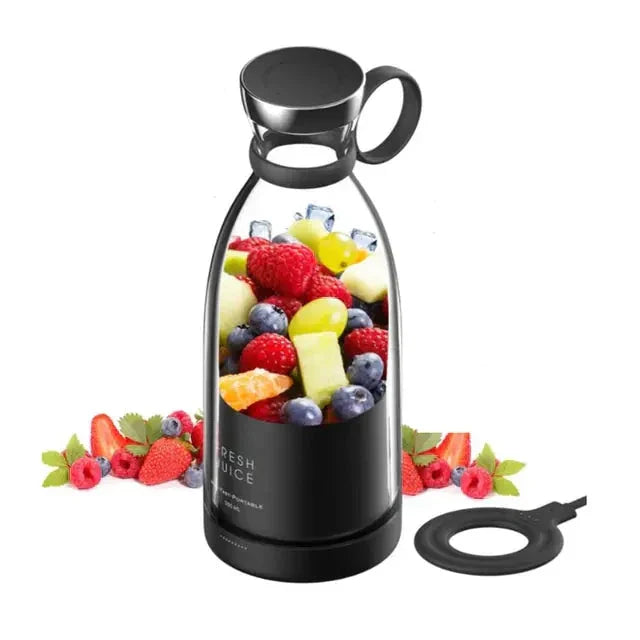 Portable Travel Blender for Smoothies and Shakes – USB Rechargeable Mini Blender Bottle