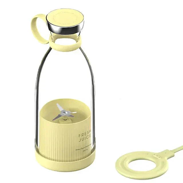 Portable Travel Blender for Smoothies and Shakes – USB Rechargeable Mini Blender Bottle