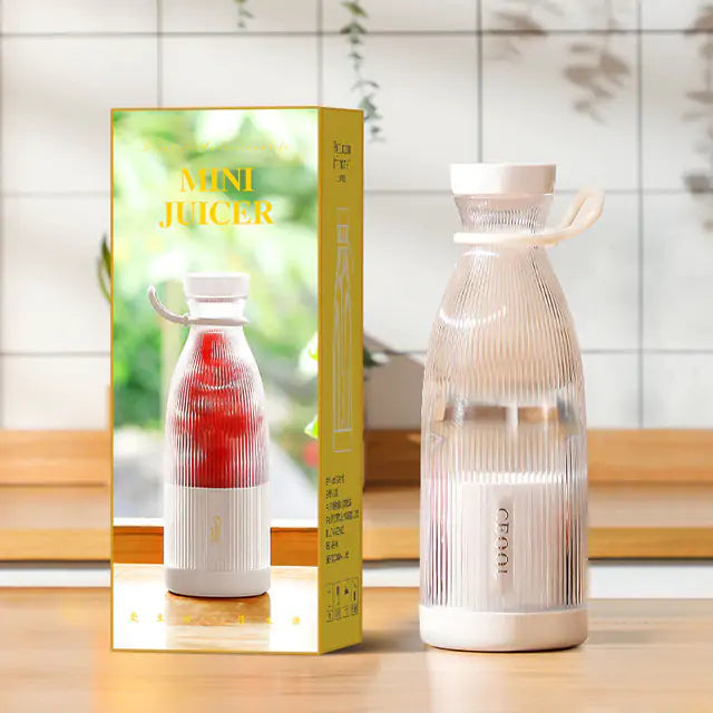 Portable Travel Blender for Smoothies and Shakes – USB Rechargeable Mini Blender Bottle