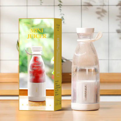 Portable Travel Blender for Smoothies and Shakes – USB Rechargeable Mini Blender Bottle
