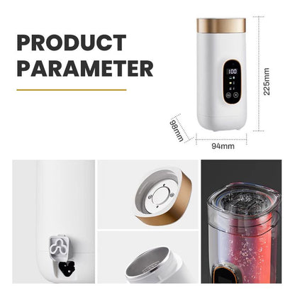 Portable Travel Electric Thermos Cup Fast Heating Smart Temperature Mug