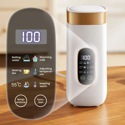 Portable Travel Electric Thermos Cup Fast Heating Smart Temperature Mug