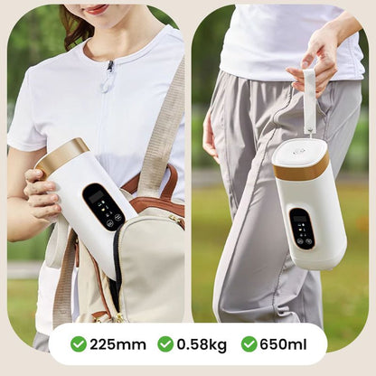Portable Travel Electric Thermos Cup Fast Heating Smart Temperature Mug