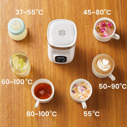 Portable Travel Electric Thermos Cup Fast Heating Smart Temperature Mug