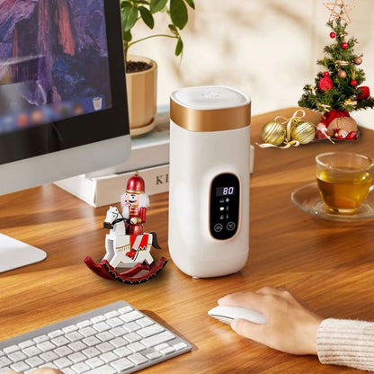 Portable Travel Electric Thermos Cup Fast Heating Smart Temperature Mug