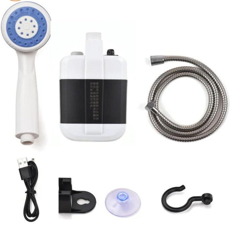 Portable USB Rechargeable Camping Shower Outdoor Travel Electric Shower Pump