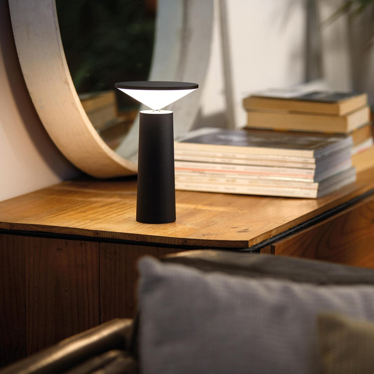 Portable USB Rechargeable Table Lamp Dimmable LED Desk Lamp with Adjustable Lighting Modes