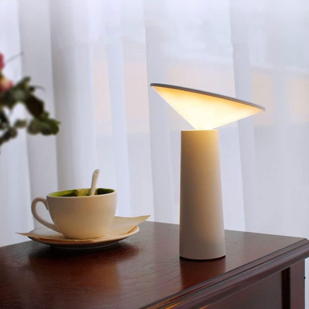 Portable USB Rechargeable Table Lamp Dimmable LED Desk Lamp with Adjustable Lighting Modes
