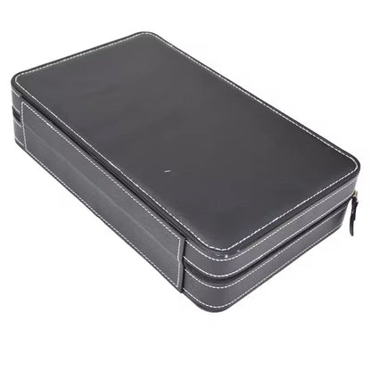 Portable Watch Storage Box Zipper Case Travel Organizer Display