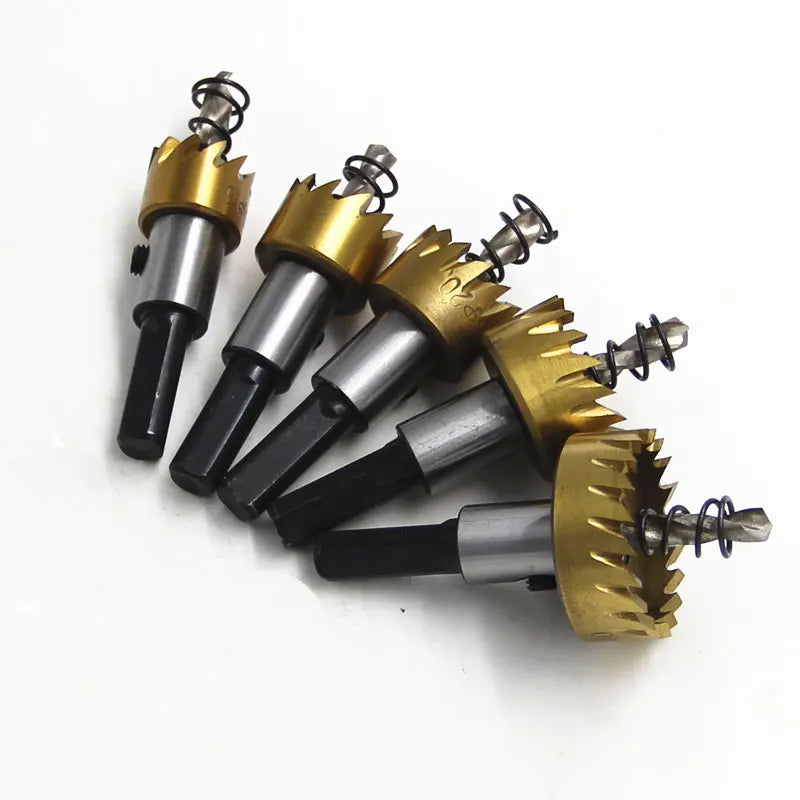 Precision Drill Bit Set 5-Piece HSS Hole Cutter Set for Metal Wood and DIY Projects