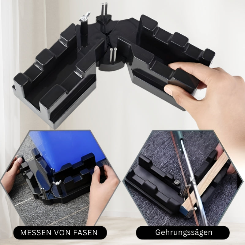 Precision Miter Angle Measuring Tool for Woodworking Corner Cutting Guide