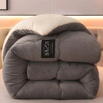 Premium Winter Duvet Double Layer Flannel Fleece Extra Warmth