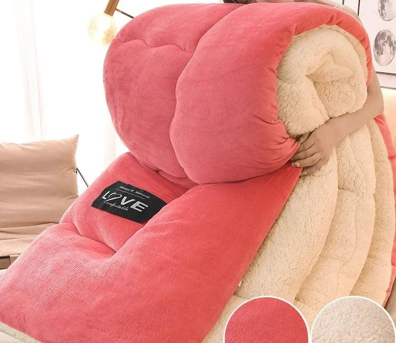 Premium Winter Duvet Double Layer Flannel Fleece Extra Warmth