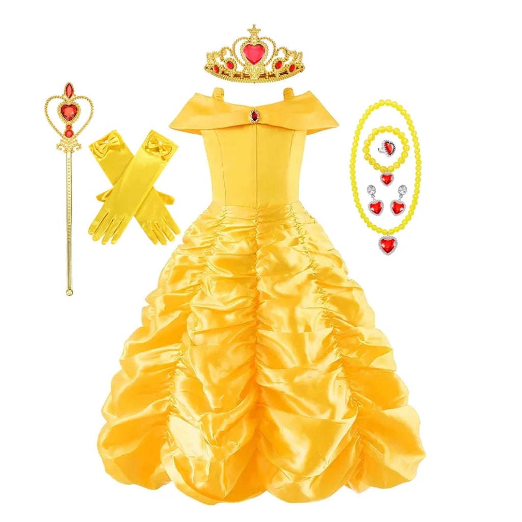Prinsessebaldragt, halloween-kostume og festoutfit