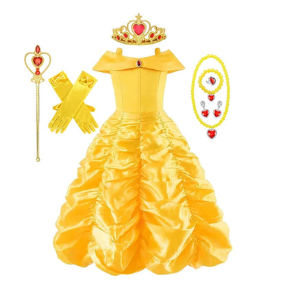 Prinsessebaldragt, halloween-kostume og festoutfit
