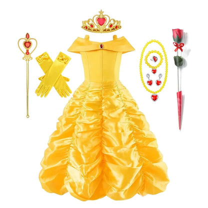 Prinsessebaldragt, halloween-kostume og festoutfit