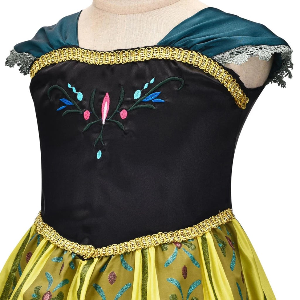 Princess Dress Halloween Costume Accessories Set Puff Sleeve Outfit