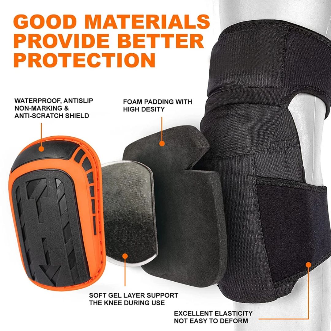 Professional Work Knee Pads Heavy Duty Adjustable Protective Gear