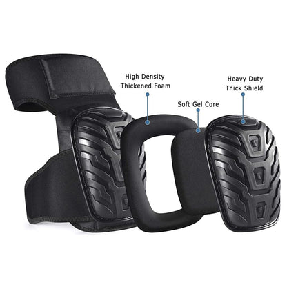Professional Work Knee Pads Heavy Duty Adjustable Protective Gear