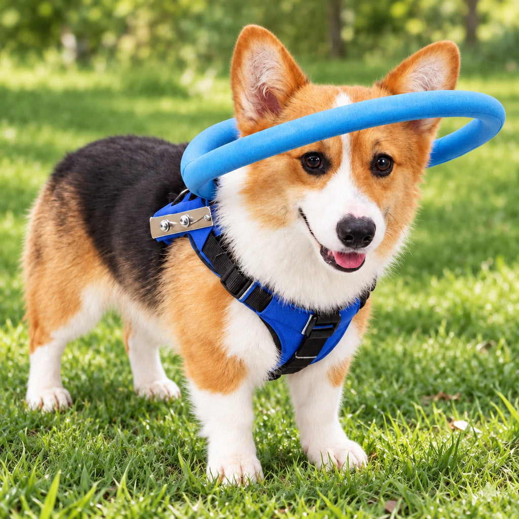 Protective Bumper Collar Harness Mobility Aid for Blind Dogs
