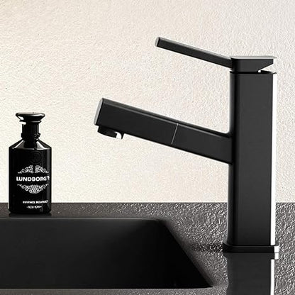 Pull Out Single Handle Bath Faucet Shower Mixer Modern Bathroom Tap