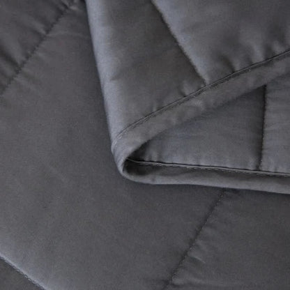 Quilted Cotton Weighted Blanket with Glass Bead Filling
