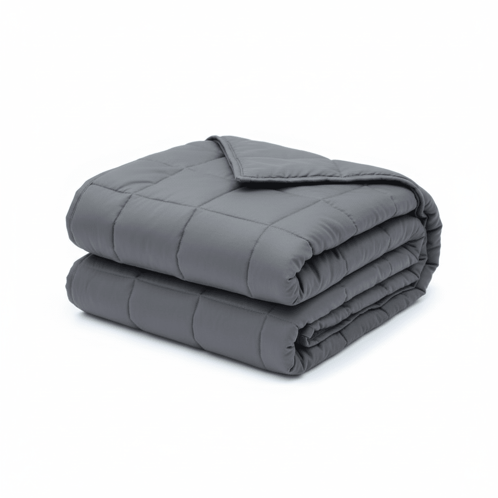 Quilted Cotton Weighted Blanket with Glass Bead Filling