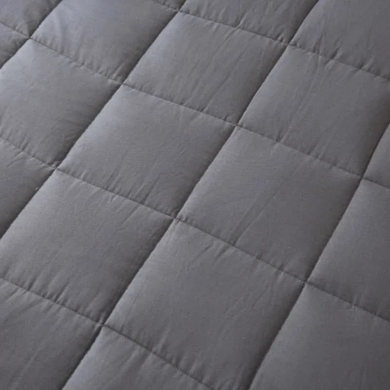 Quilted Cotton Weighted Blanket with Glass Bead Filling