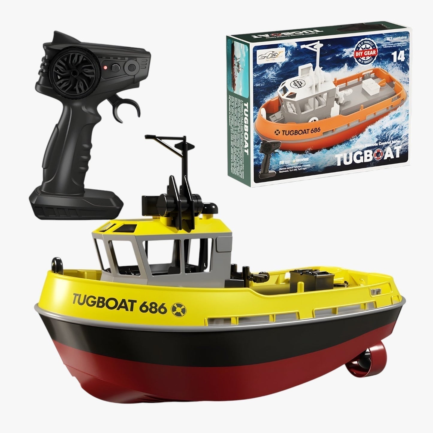 RC Boat Remote Control Dual Motor Speed Boat 2.4GHz Radio Controlled Water Toy
