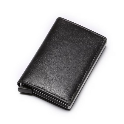 RFID Blocking Slim Card Holder Wallet with Money Clip Compact Anti Theft Minimalist Wallet