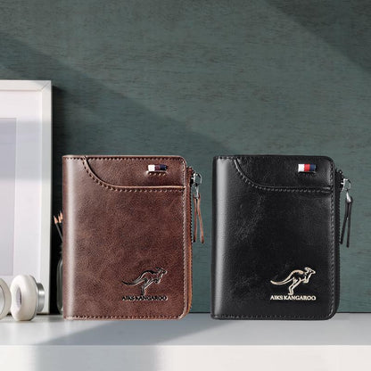 RFID Security Wallet – Waterproof Compact Leather Wallet