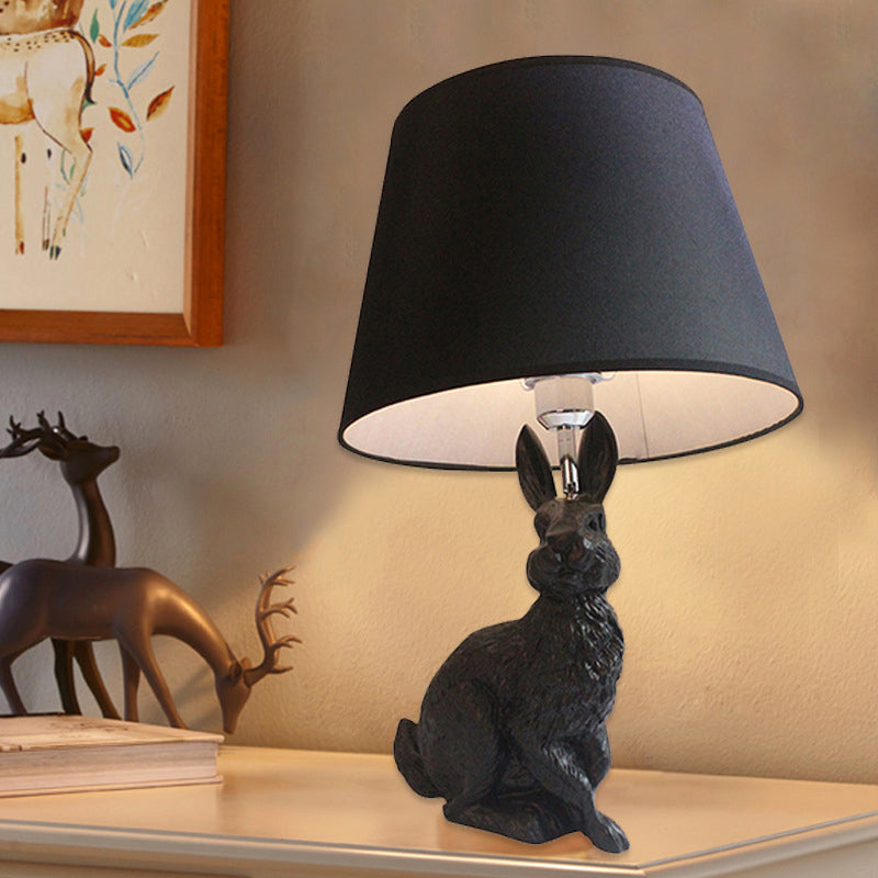 Rabbit Desk Lamp Cute Bunny Table Lamp LED Bedside Reading Light Kids Room Decor