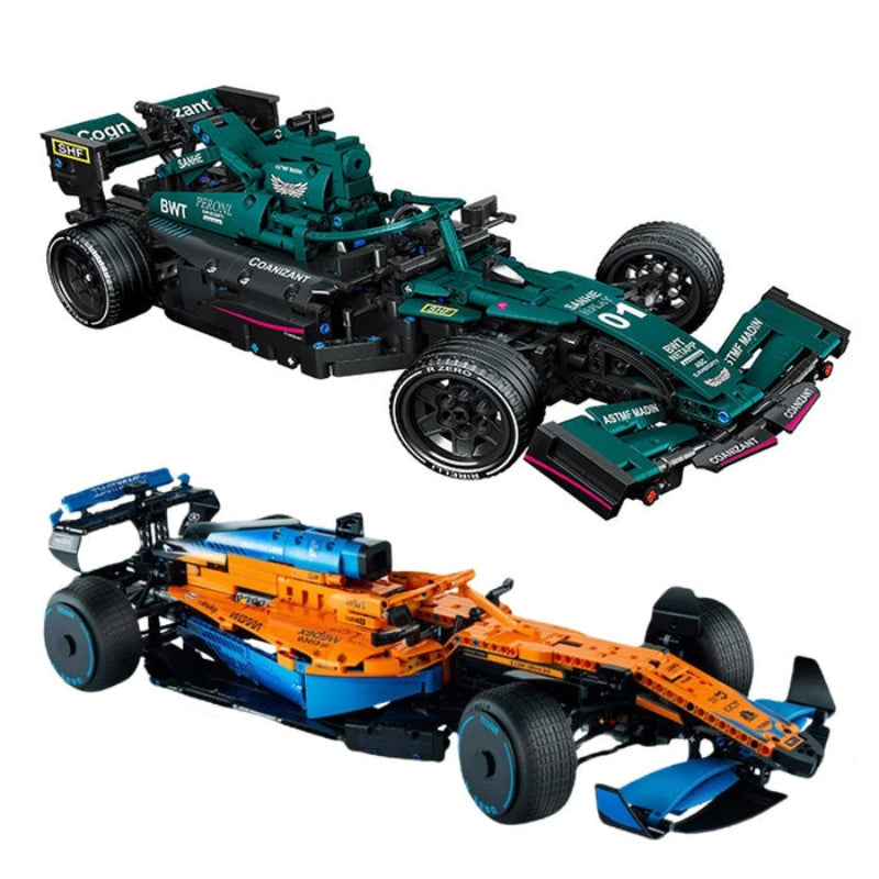 Racing Car Building Block Set Detailed Model Construction Kit
