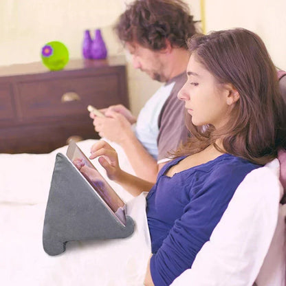 ReadRest Comfortable Tablet and E-Reader Pillow Stand Ergonomic Soft Foam Stand for Hands-Free Reading and Viewing