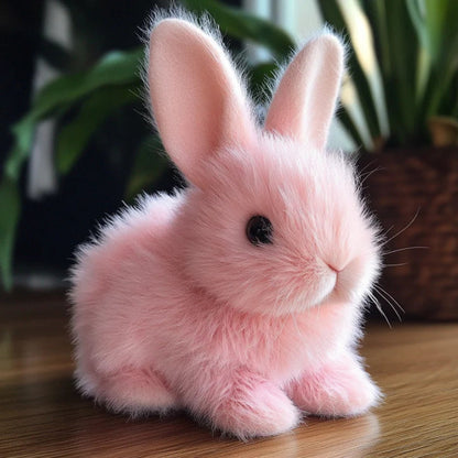 Realistic Bunny Plush Toy Soft Rabbit Stuffed Animal Cute Cuddly Bunny
