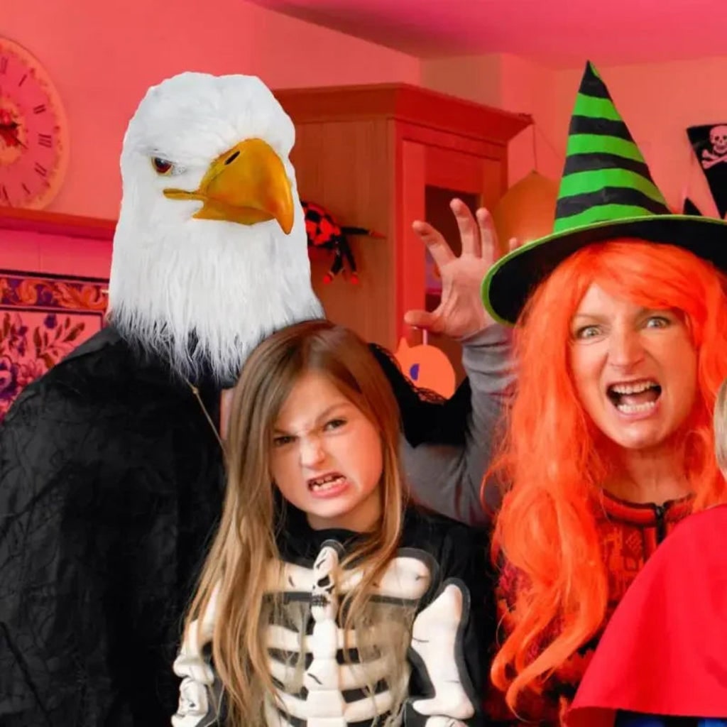 Realistisk ørnehovedmaske, tilbehør til dyrekostume til Halloween-cosplay