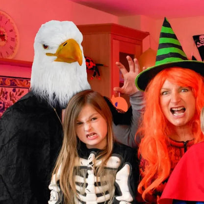 Realistisk ørnehovedmaske, tilbehør til dyrekostume til Halloween-cosplay