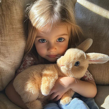 Realistic Interactive Bunny Toy Soft Animal Companion for Children